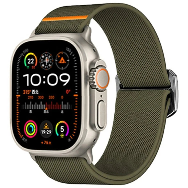 Nylon Strap for Apple Watch Series 10 42mm /  9 8 7 41mm / SE (2023) SE (2022) SE 6 5 4 40mm / 3 2 1 38mm Elastic Band