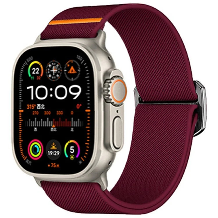 Nylon Strap for Apple Watch Series 10 46mm / Ultra 2 / Ultra 49mm / Series 9 8 7 45mm / SE (2023) SE (2022) SE 6 5 4 44mm / 3 2 1 42mm Band