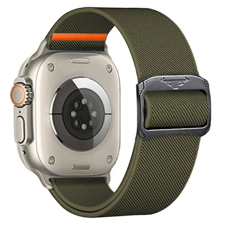 Nylon Strap for Apple Watch Series 10 46mm / Ultra 2 / Ultra 49mm / Series 9 8 7 45mm / SE (2023) SE (2022) SE 6 5 4 44mm / 3 2 1 42mm Band