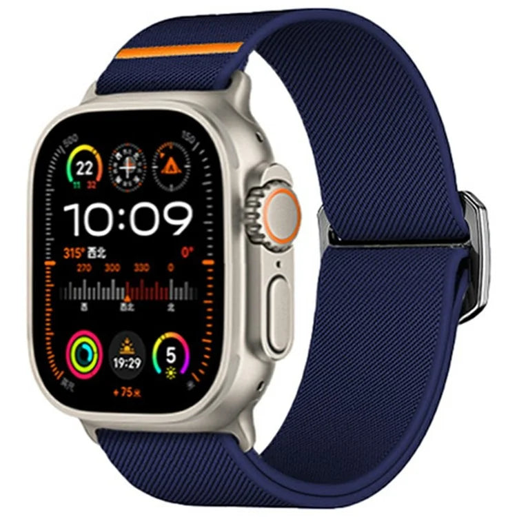 Nylon Strap for Apple Watch Series 10 46mm / Ultra 2 / Ultra 49mm / Series 9 8 7 45mm / SE (2023) SE (2022) SE 6 5 4 44mm / 3 2 1 42mm Band
