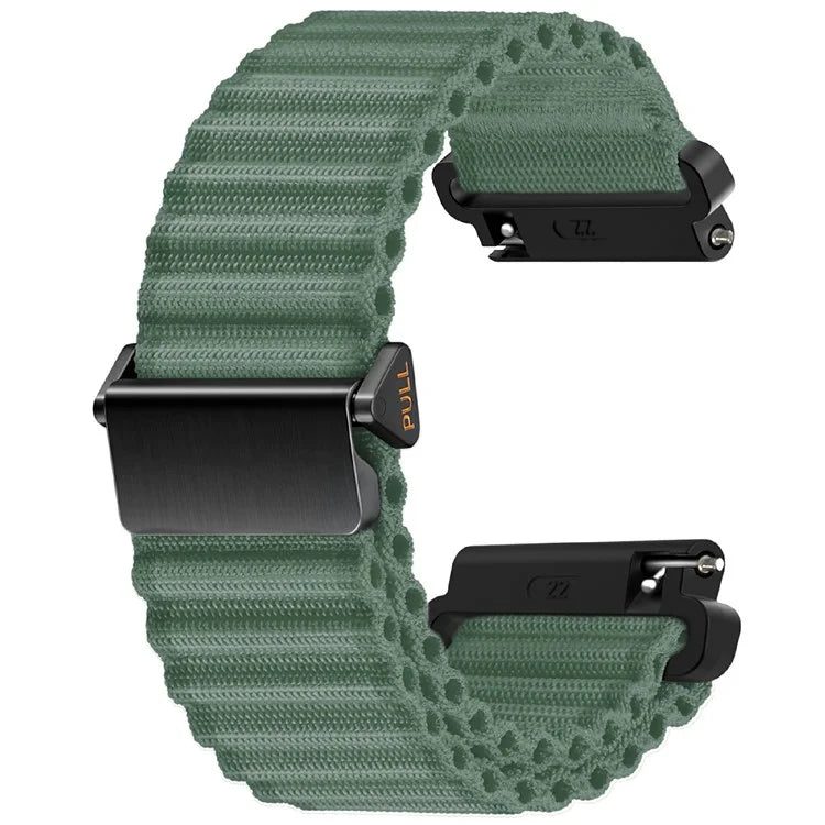 For Huawei Watch GT 3 42mm / GT 3 Pro 43mm Watch Strap 20mm Wave Design Nylon Wrist Band