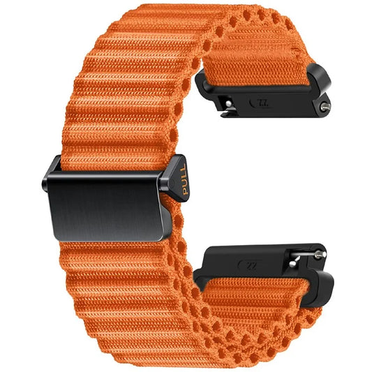 22mm Nylon Band for Huawei Watch 4 / 4 Pro / GT 4 46mm Wave Design Watch Strap