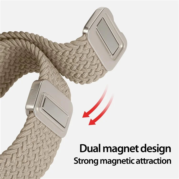 DUX DUCIS Mixture Pro Series For Samsung Galaxy Watch Ultra 47mm Nylon Braided Watch Band Magnetic Strap