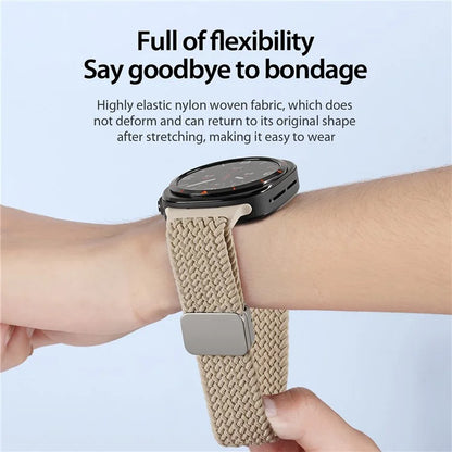 DUX DUCIS Mixture Pro Series For Samsung Galaxy Watch Ultra 47mm Nylon Braided Watch Band Magnetic Strap