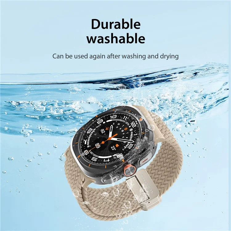 DUX DUCIS Mixture Pro Series For Samsung Galaxy Watch Ultra 47mm Nylon Braided Watch Band Magnetic Strap