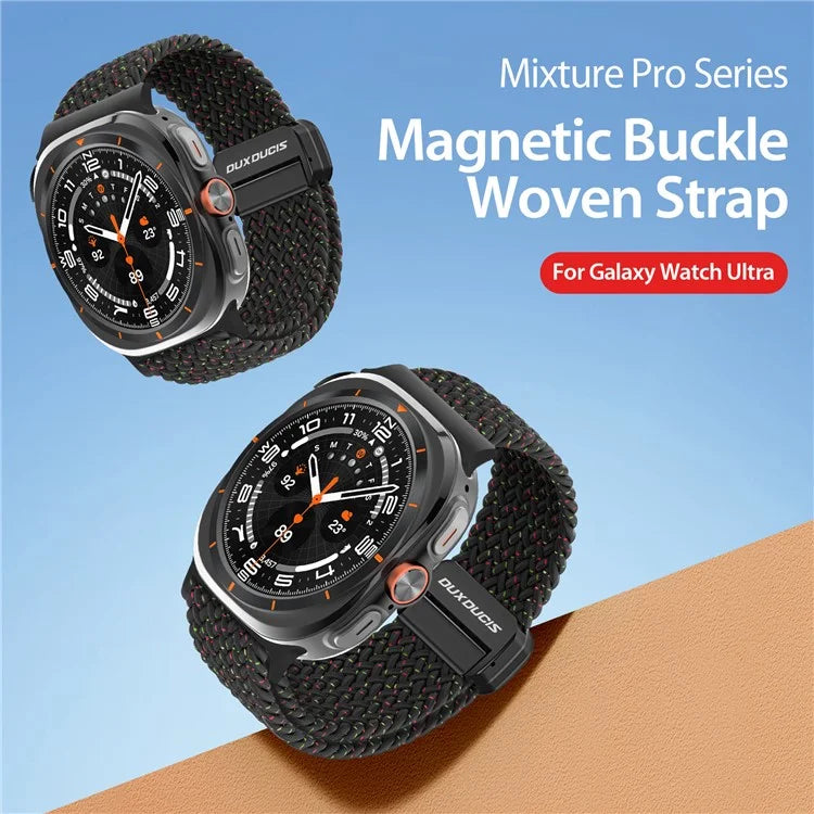 DUX DUCIS Mixture Pro Series For Samsung Galaxy Watch Ultra 47mm Nylon Braided Watch Band Magnetic Strap