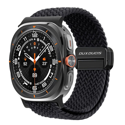 DUX DUCIS Mixture Pro Series For Samsung Galaxy Watch Ultra 47mm Nylon Braided Watch Band Magnetic Strap