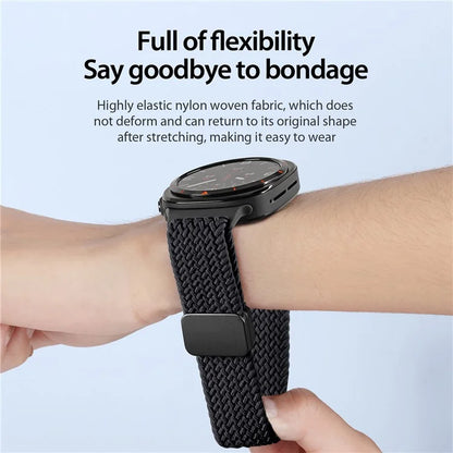 DUX DUCIS Mixture Pro Series For Samsung Galaxy Watch Ultra 47mm Nylon Braided Watch Band Magnetic Strap