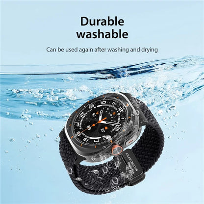 DUX DUCIS Mixture Pro Series For Samsung Galaxy Watch Ultra 47mm Nylon Braided Watch Band Magnetic Strap