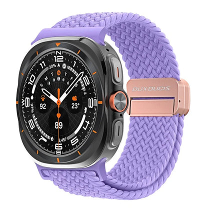DUX DUCIS Mixture Pro Series For Samsung Galaxy Watch Ultra 47mm Nylon Braided Watch Band Magnetic Strap
