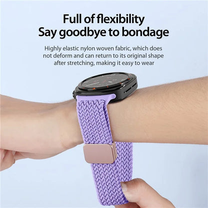DUX DUCIS Mixture Pro Series For Samsung Galaxy Watch Ultra 47mm Nylon Braided Watch Band Magnetic Strap