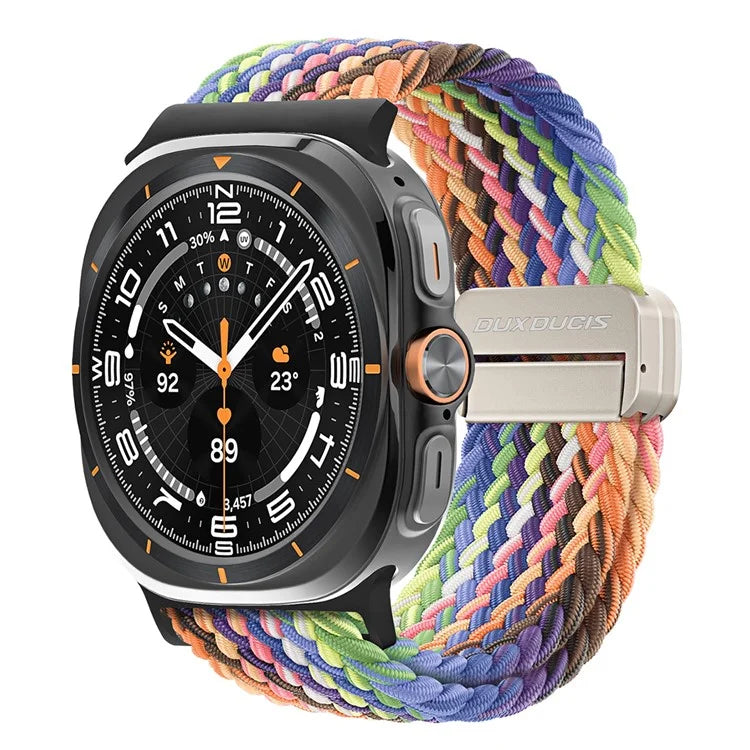 DUX DUCIS Mixture Pro Series For Samsung Galaxy Watch Ultra 47mm Nylon Braided Watch Band Magnetic Strap