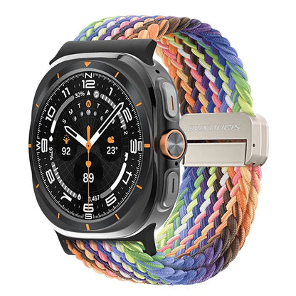 DUX DUCIS Mixture Pro Series For Samsung Galaxy Watch Ultra 47mm Nylon Braided Watch Band Magnetic Strap