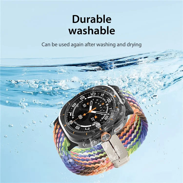 DUX DUCIS Mixture Pro Series For Samsung Galaxy Watch Ultra 47mm Nylon Braided Watch Band Magnetic Strap