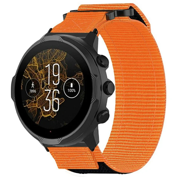 For Suunto 9 / 7 / Spartan Sport Wrist HR Baro Nylon Watch Band 24mm Loop Fastener Strap