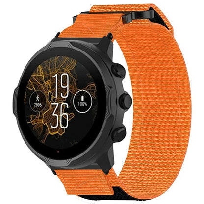 For Suunto 9 / 7 / Spartan Sport Wrist HR Baro Nylon Watch Band 24mm Loop Fastener Strap