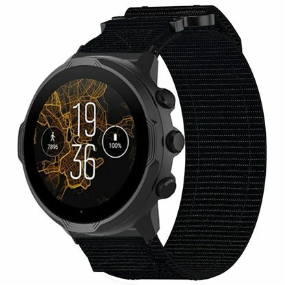 For Suunto 9 / 7 / Spartan Sport Wrist HR Baro Nylon Watch Band 24mm Loop Fastener Strap