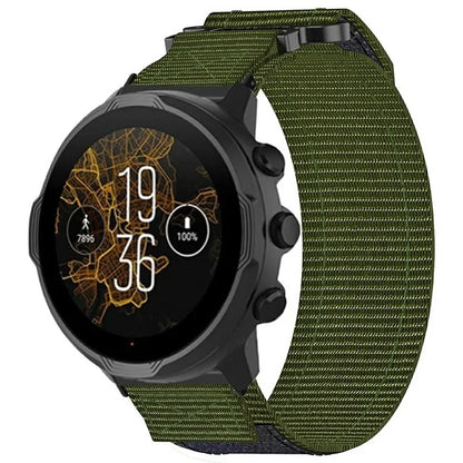 For Suunto 9 / 7 / Spartan Sport Wrist HR Baro Nylon Watch Band 24mm Loop Fastener Strap
