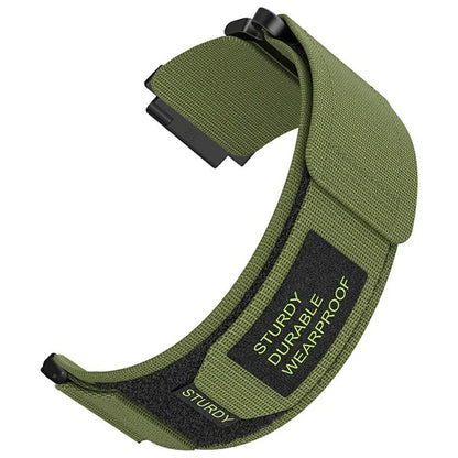 For Huawei Watch GT 4 41mm / Garmin Venu 3S Nylon Watch Band 18mm Loop Fastener Strap