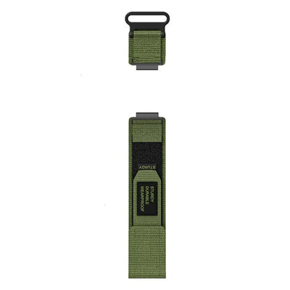 For Huawei Watch GT 4 41mm / Garmin Venu 3S Nylon Watch Band 18mm Loop Fastener Strap