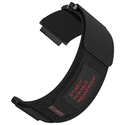 For Huawei Watch GT 4 41mm / Garmin Venu 3S Nylon Watch Band 18mm Loop Fastener Strap
