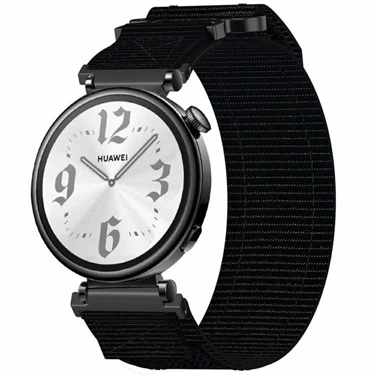 For Huawei Watch GT 4 41mm / Garmin Venu 3S Nylon Watch Band 18mm Loop Fastener Strap