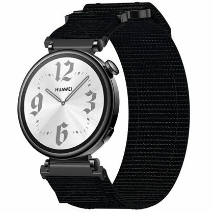 For Huawei Watch GT 4 41mm / Garmin Venu 3S Nylon Watch Band 18mm Loop Fastener Strap