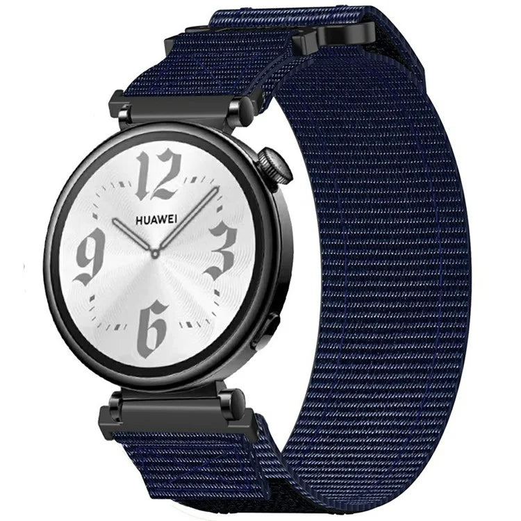 For Huawei Watch GT 4 41mm / Garmin Venu 3S Nylon Watch Band 18mm Loop Fastener Strap