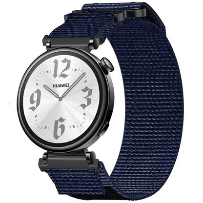 For Huawei Watch GT 4 41mm / Garmin Venu 3S Nylon Watch Band 18mm Loop Fastener Strap