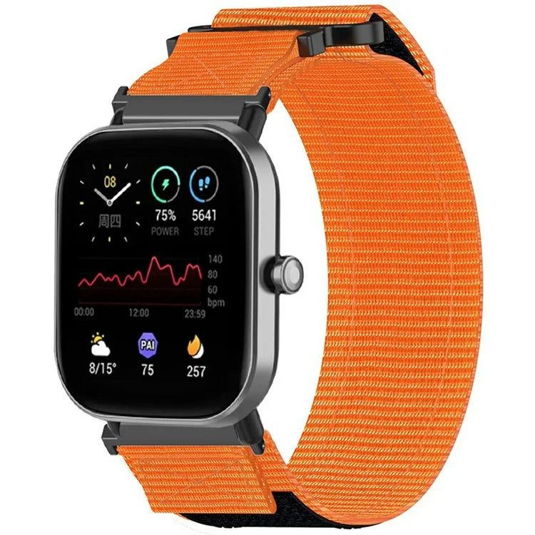 20mm Nylon Watch Band for Samsung Galaxy Watch FE 40mm / Watch7 44mm / 40mm Loop Fastener Strap