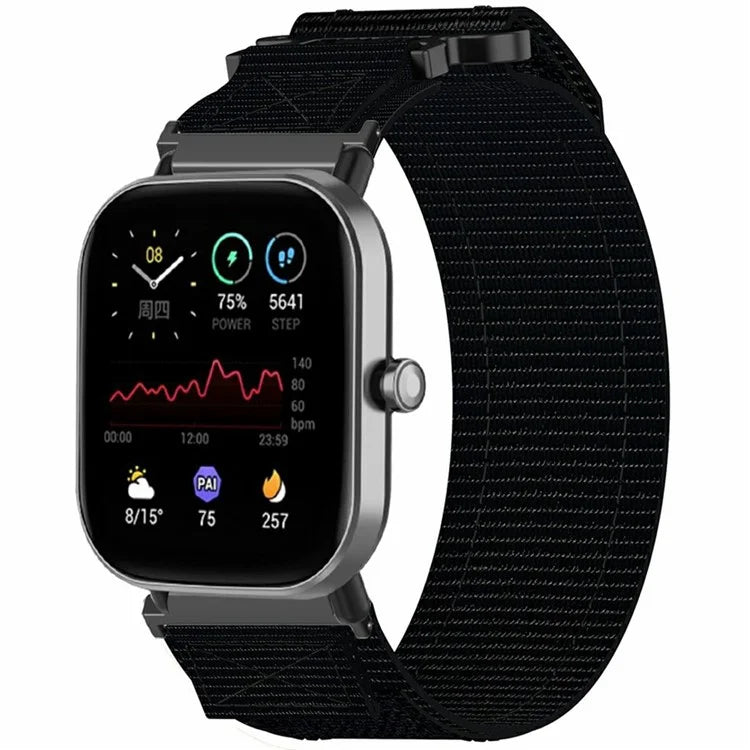 20mm Nylon Watch Band for Samsung Galaxy Watch FE 40mm / Watch7 44mm / 40mm Loop Fastener Strap