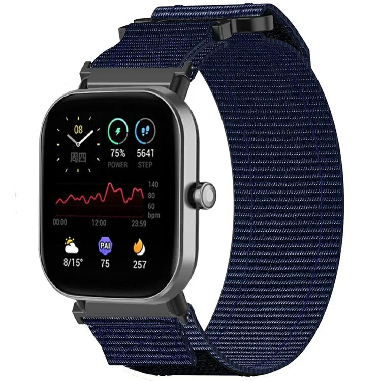 20mm Nylon Watch Band for Samsung Galaxy Watch FE 40mm / Watch7 44mm / 40mm Loop Fastener Strap