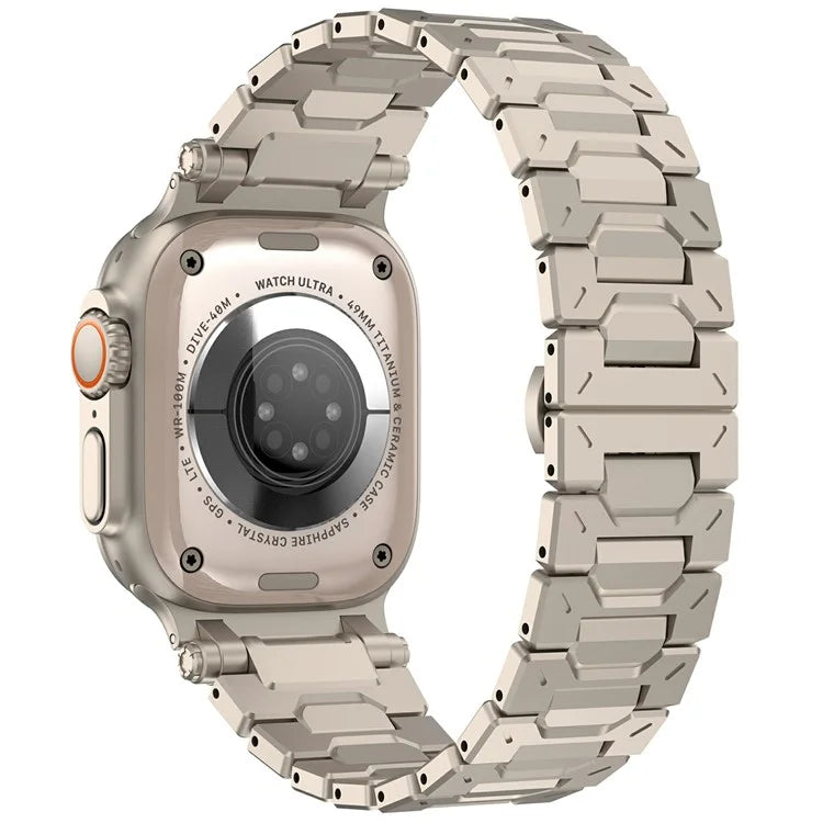 Strap for Apple Watch Series 10 46mm / Ultra 2 / Ultra 49mm / Series 9 8 7 45mm / SE (2023) SE (2022) SE 6 5 4 44mm / 3 2 1 42mm Stainless Steel Band