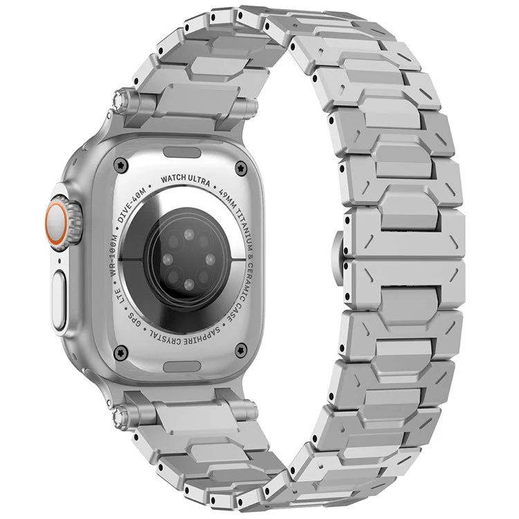 Strap for Apple Watch Series 10 46mm / Ultra 2 / Ultra 49mm / Series 9 8 7 45mm / SE (2023) SE (2022) SE 6 5 4 44mm / 3 2 1 42mm Stainless Steel Band