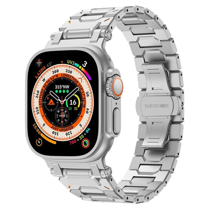 Strap for Apple Watch Series 10 46mm / Ultra 2 / Ultra 49mm / Series 9 8 7 45mm / SE (2023) SE (2022) SE 6 5 4 44mm / 3 2 1 42mm Stainless Steel Band