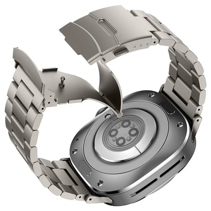 For Samsung Galaxy Watch Ultra 47mm Watch Band Titanium Alloy Three-Bead Wrist Strap