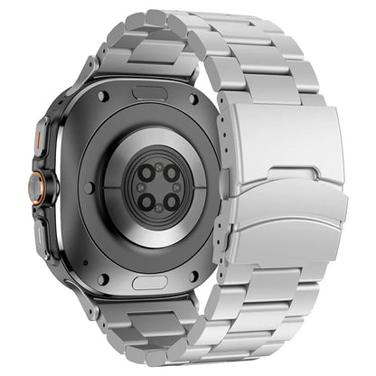 For Samsung Galaxy Watch Ultra 47mm Watch Band Titanium Alloy Three-Bead Wrist Strap