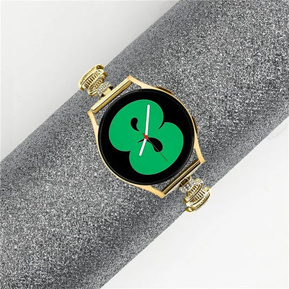 For Samsung Galaxy Watch7 44mm / 40mm Wavy Texture Band Alloy Metal Watch Strap Bling Bracelet
