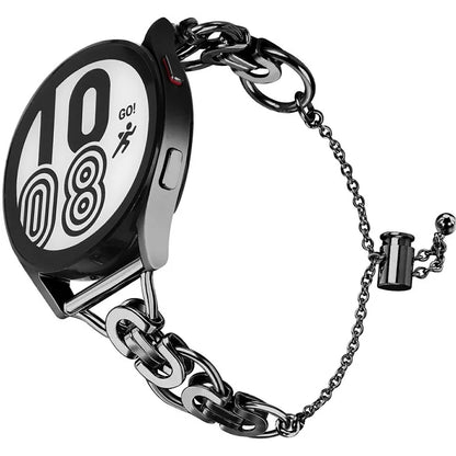 For Samsung Galaxy Watch7 44mm / 40mm Smart Watch Band Single Chain Style Metal Bracelet