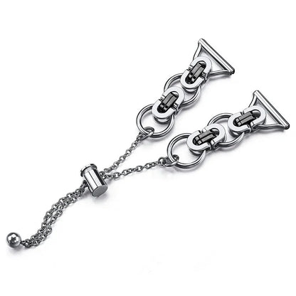 For Samsung Galaxy Watch7 44mm / 40mm Smart Watch Band Single Chain Style Metal Bracelet