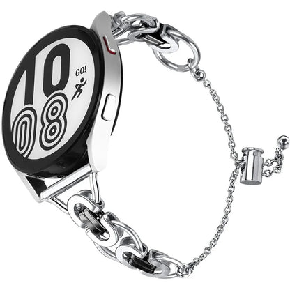 For Samsung Galaxy Watch7 44mm / 40mm Smart Watch Band Single Chain Style Metal Bracelet