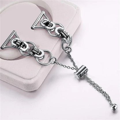 For Samsung Galaxy Watch7 44mm / 40mm Smart Watch Band Single Chain Style Metal Bracelet