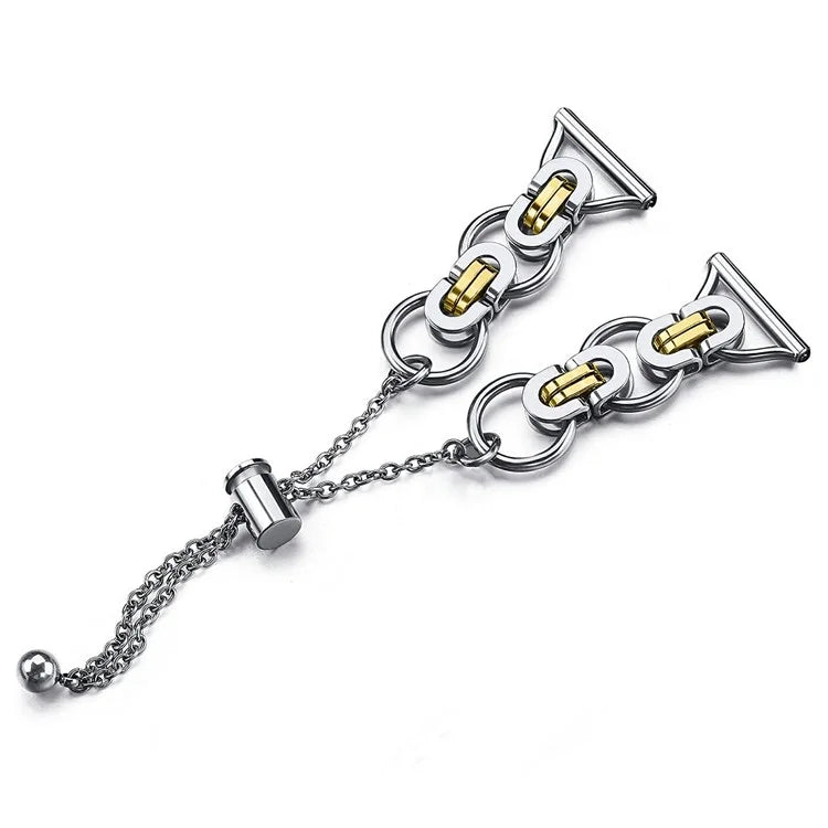 For Samsung Galaxy Watch7 44mm / 40mm Smart Watch Band Single Chain Style Metal Bracelet