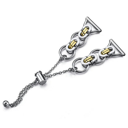 For Samsung Galaxy Watch7 44mm / 40mm Smart Watch Band Single Chain Style Metal Bracelet
