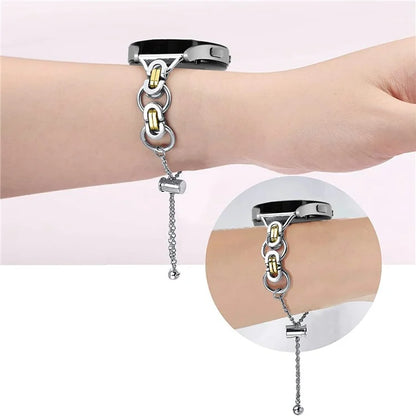 For Samsung Galaxy Watch7 44mm / 40mm Smart Watch Band Single Chain Style Metal Bracelet