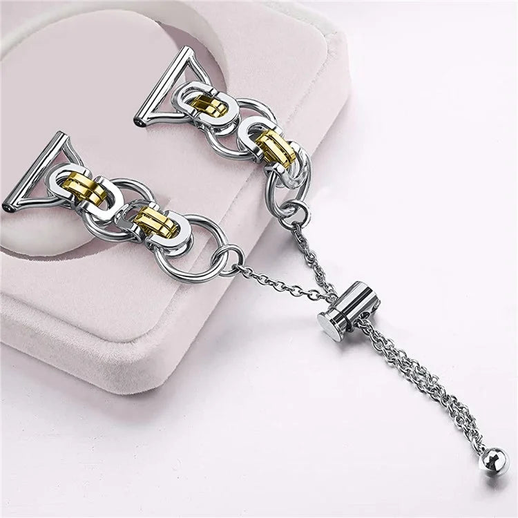 For Samsung Galaxy Watch7 44mm / 40mm Smart Watch Band Single Chain Style Metal Bracelet