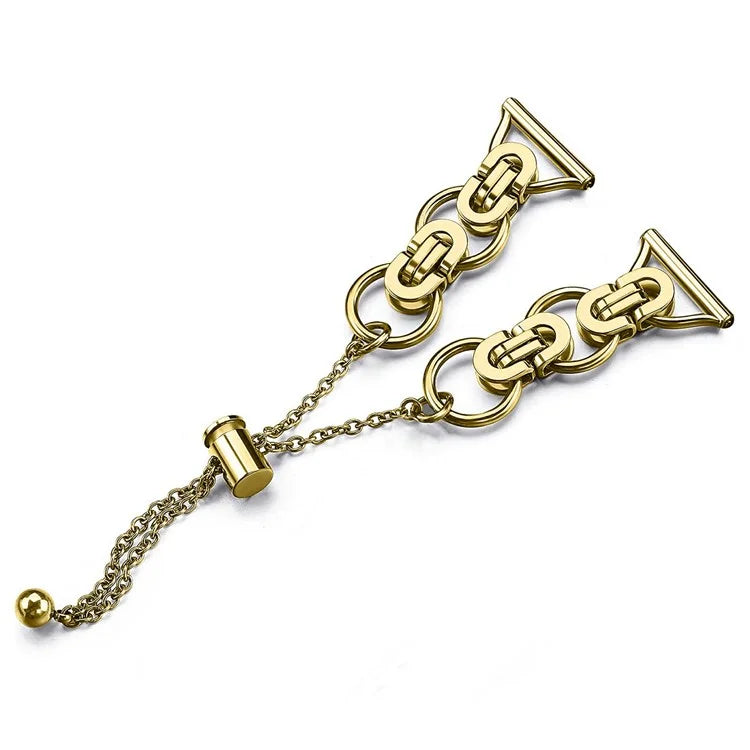 For Samsung Galaxy Watch7 44mm / 40mm Smart Watch Band Single Chain Style Metal Bracelet