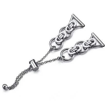 For Samsung Galaxy Watch7 44mm / 40mm Smart Watch Band Single Chain Style Metal Bracelet