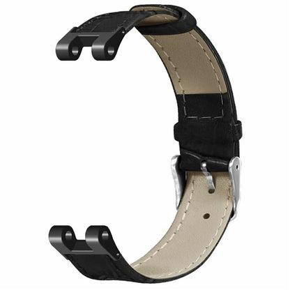 For Garmin Lily Watch Band Bamboo Texture PU Leather Adjustable Strap