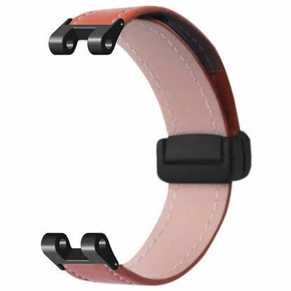 For Garmin Lily Watch Strap PU Leather Wrist Band with Magnetic Buckle